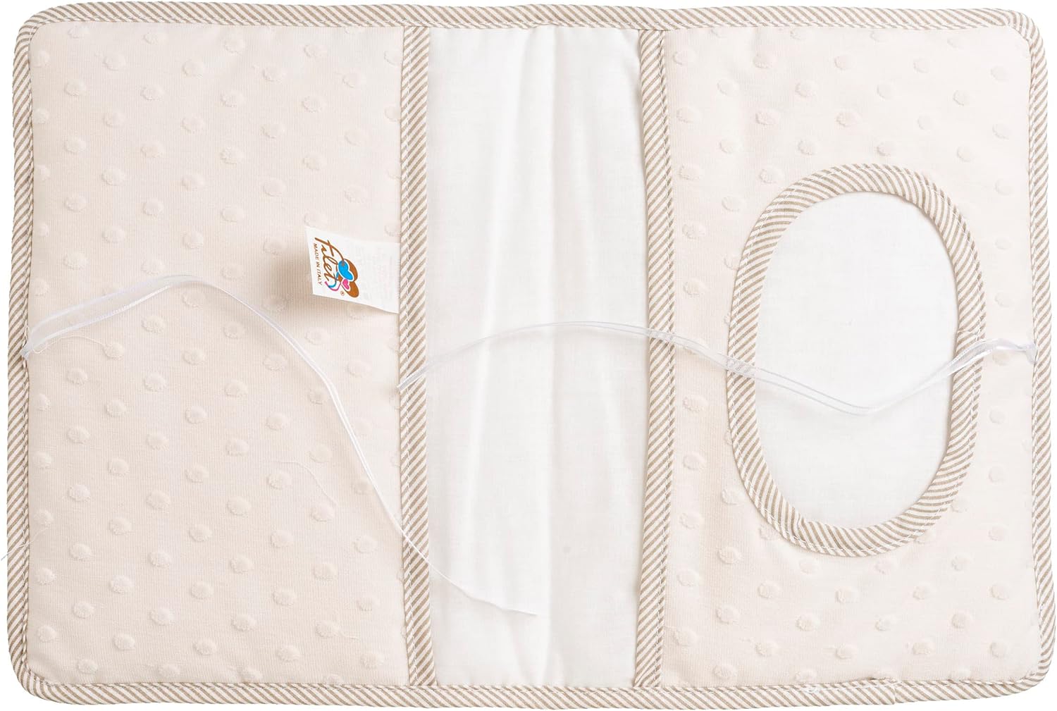 Thumbnail 3 de FILET – Borsa per Pannolini e Salviette da Ricamare in Morbido Tessuto, Organizer per il Cambio con Apertura a Libretto