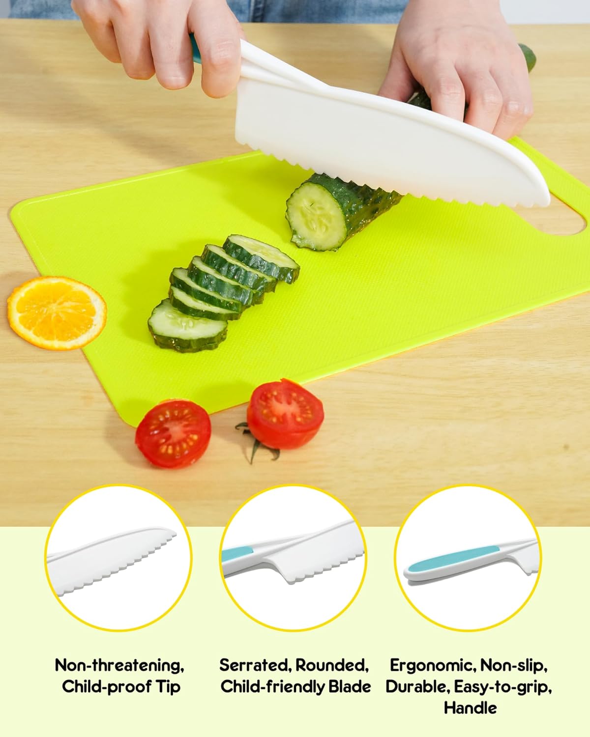 Thumbnail 2 de Kids Knife Set 5‑piece Montessori cooking tools 🍴