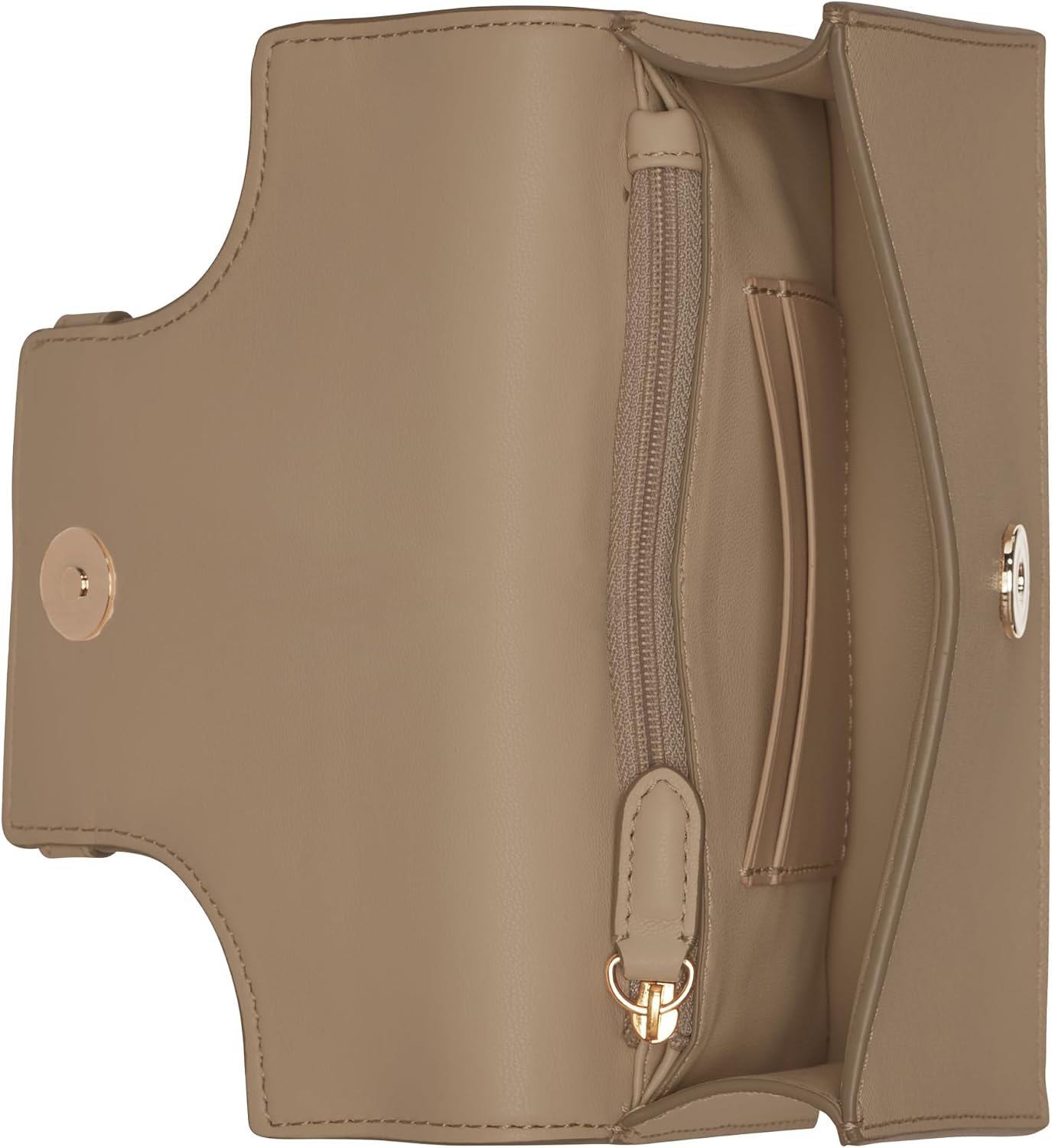 Detalle 2 de DKNY Avril Wallet on a String – Portefeuille sur Sac à Cordon pour Femmes (Cappuccino)