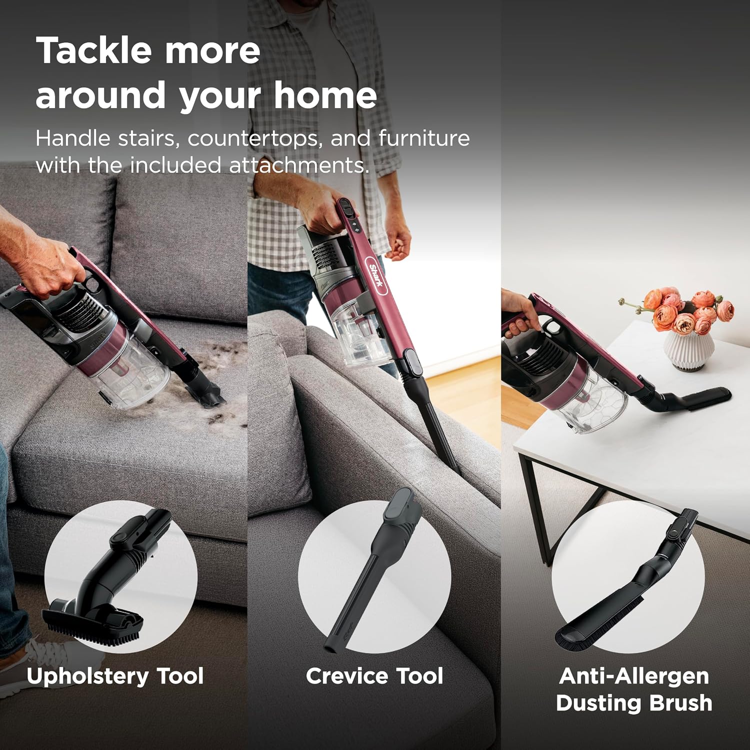 Thumbnail 6 de Shark IZ362H Cordless Stick Vacuum with Self-Cleaning Brushroll and PowerFins