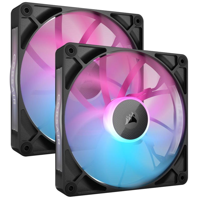 Detalle de Corsair iCUE LINK RX140 RGB 2 ventiladores