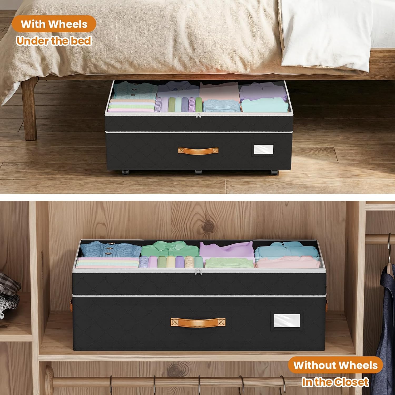 Detalle 1 de Budding Joy Under-Bed Storage Bins, 80L