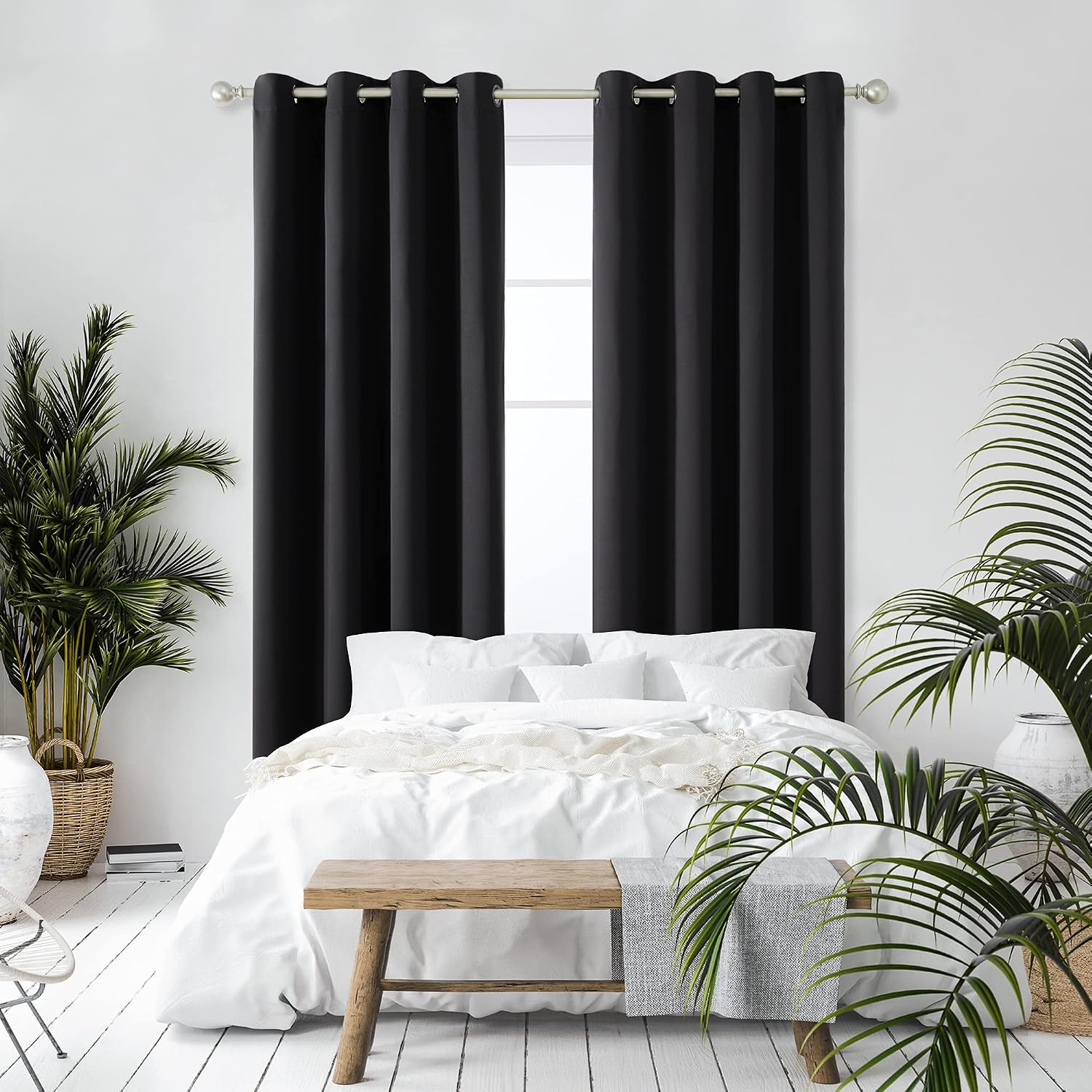 Detalle de Deconovo blackout curtains 52 x 63 in