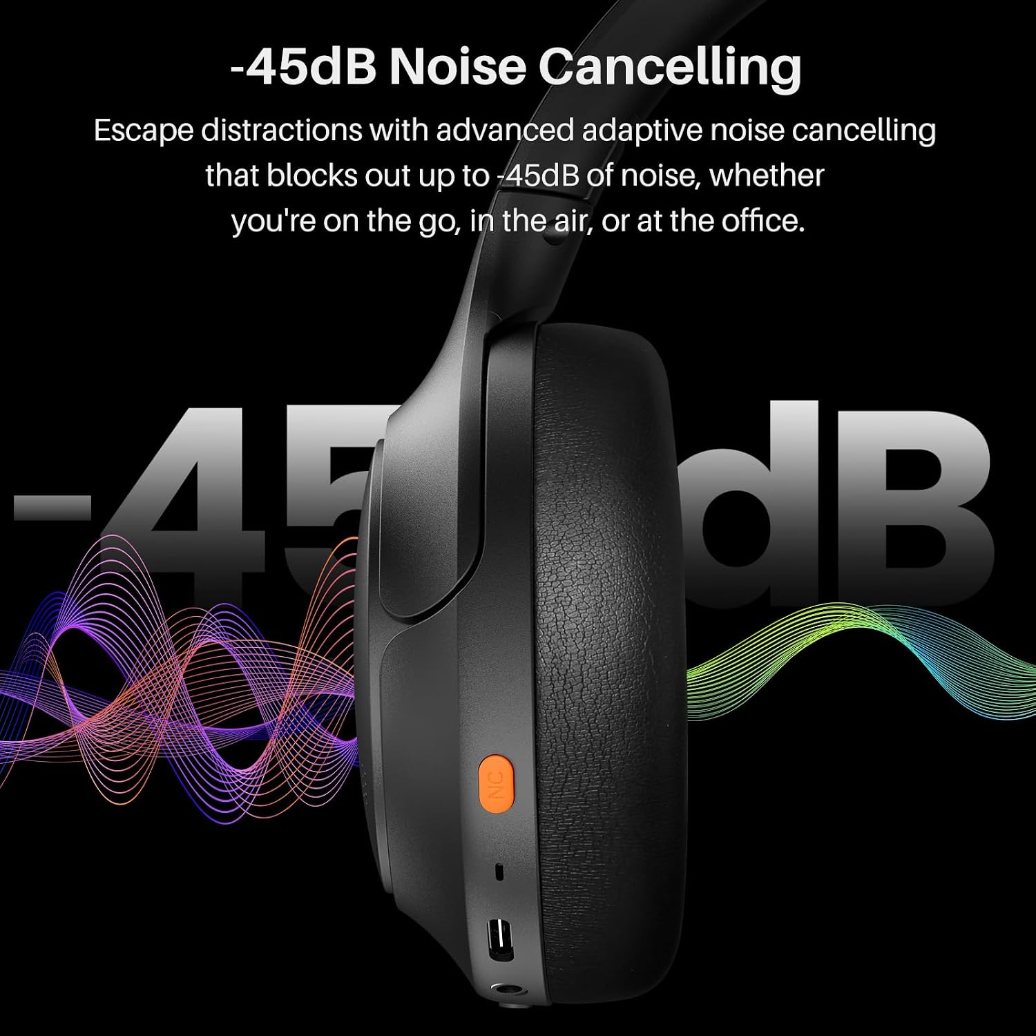 Detalle 2 de TOZO Wireless Headphones, 90-Hour Battery