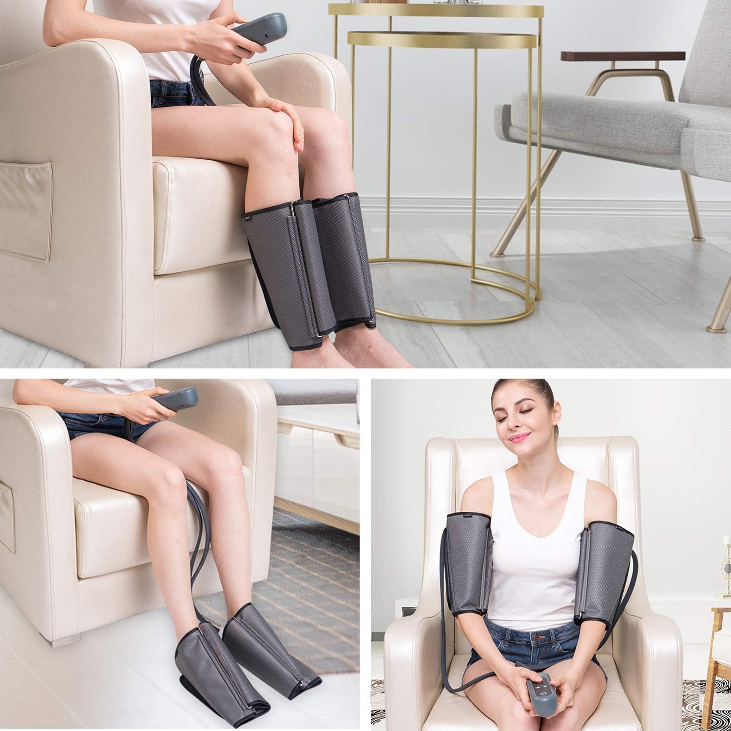 Thumbnail 1 de QUINEAR Air Compression Leg Massager: Deep Calf Circulation & Pain Relief