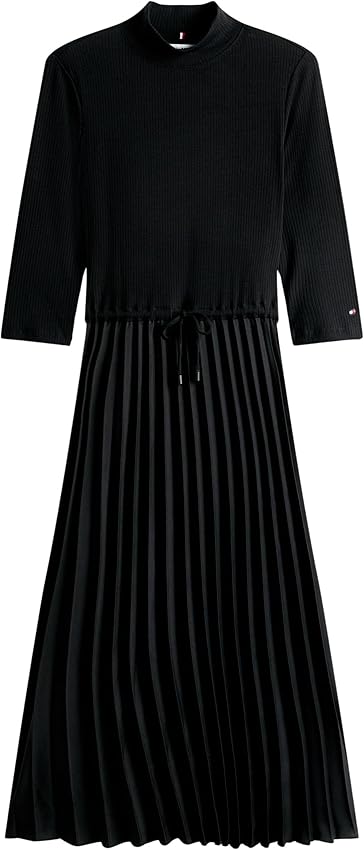 Thumbnail 4 de Tommy Hilfiger Vestido Slim Rib Midi L 95% viscosa