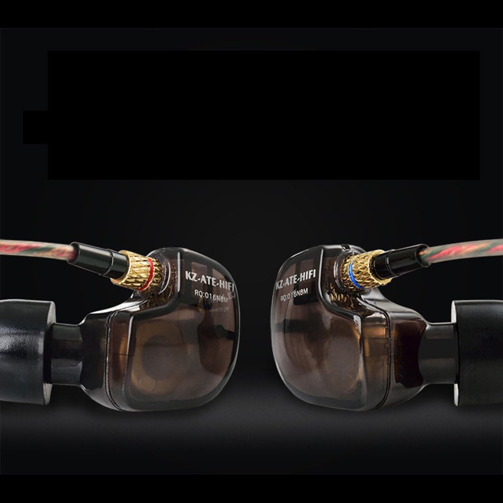 Detalle de Kingriz FBA_4330330199 ATE In-Ear Earphones, Black, 3.5 mm Jack