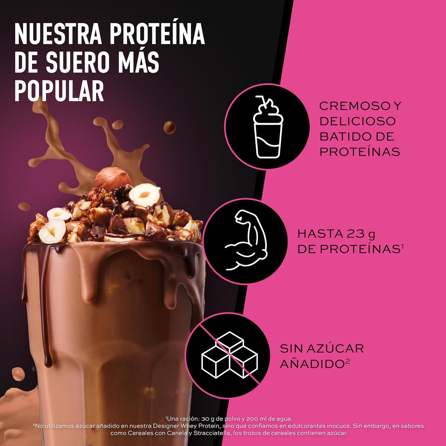 Detalle 2 de ESN Designer Whey 1 kg 23 g proteína