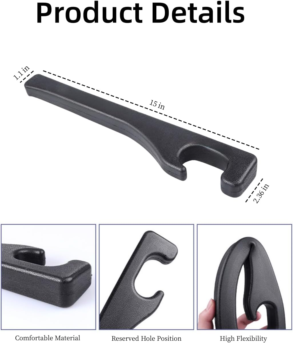 Detalle de Hiseanllo Car Seat Gap Filler 2 Pack 2.3 in