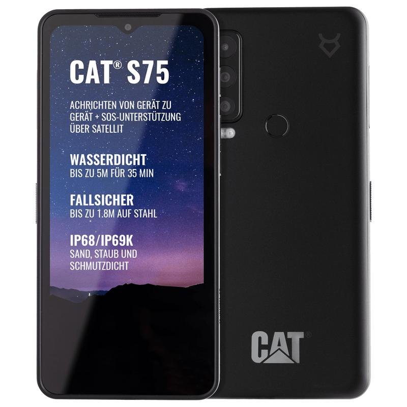 Detalle 2 de Cat S75 5G 6GB 128GB Negro: teléfono rugged para profesionales y aventureros