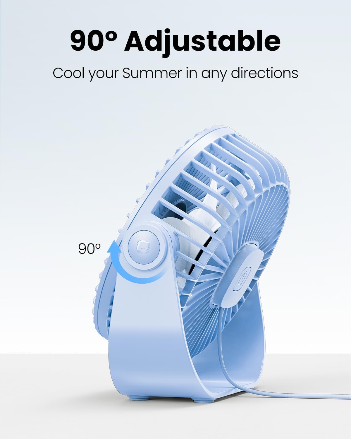 Detalle de Gaiatop USB Desk Fan 5.5 Inch Cooling
