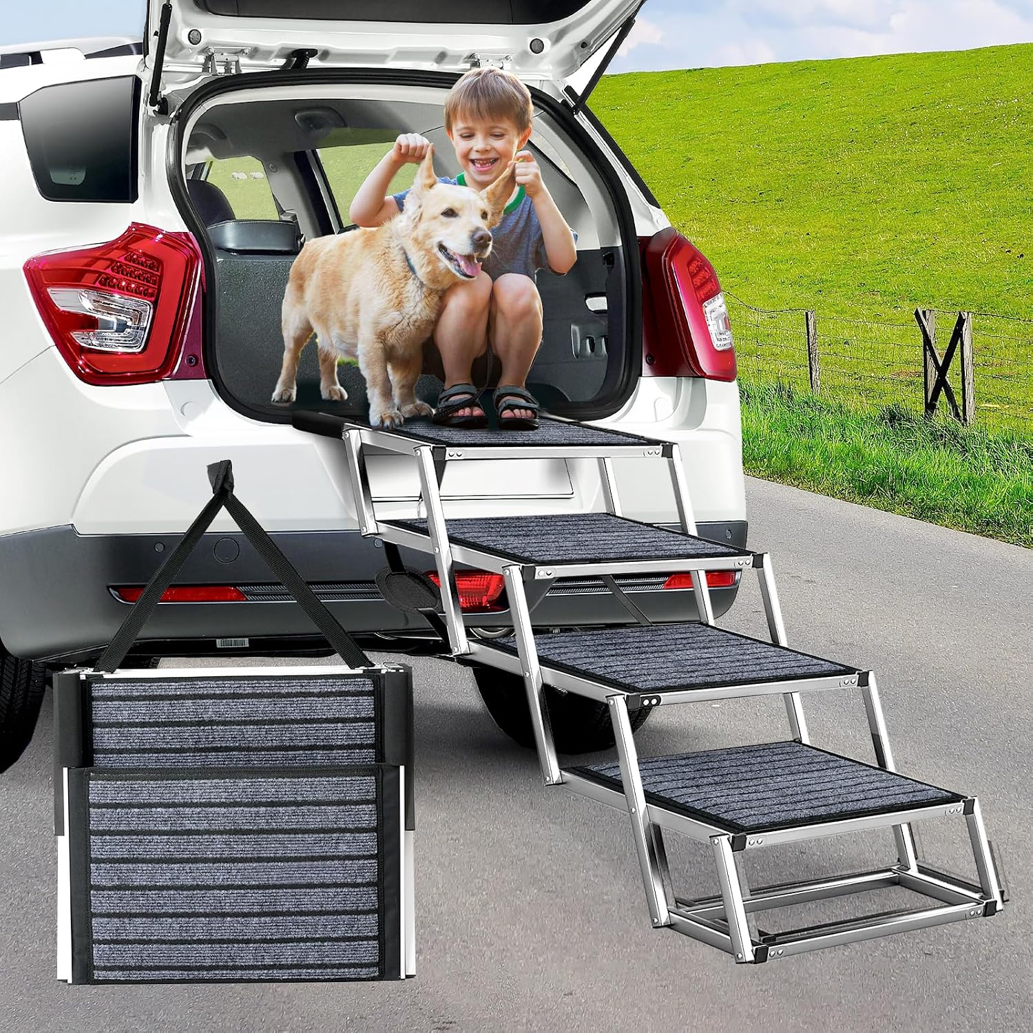 Detalle de Snagle Paw Extra Wide Dog Ramp 51cm