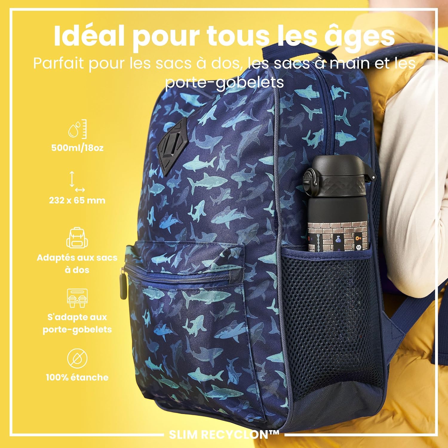 Detalle 2 de ion8 Gourde 500ml anti-fuite