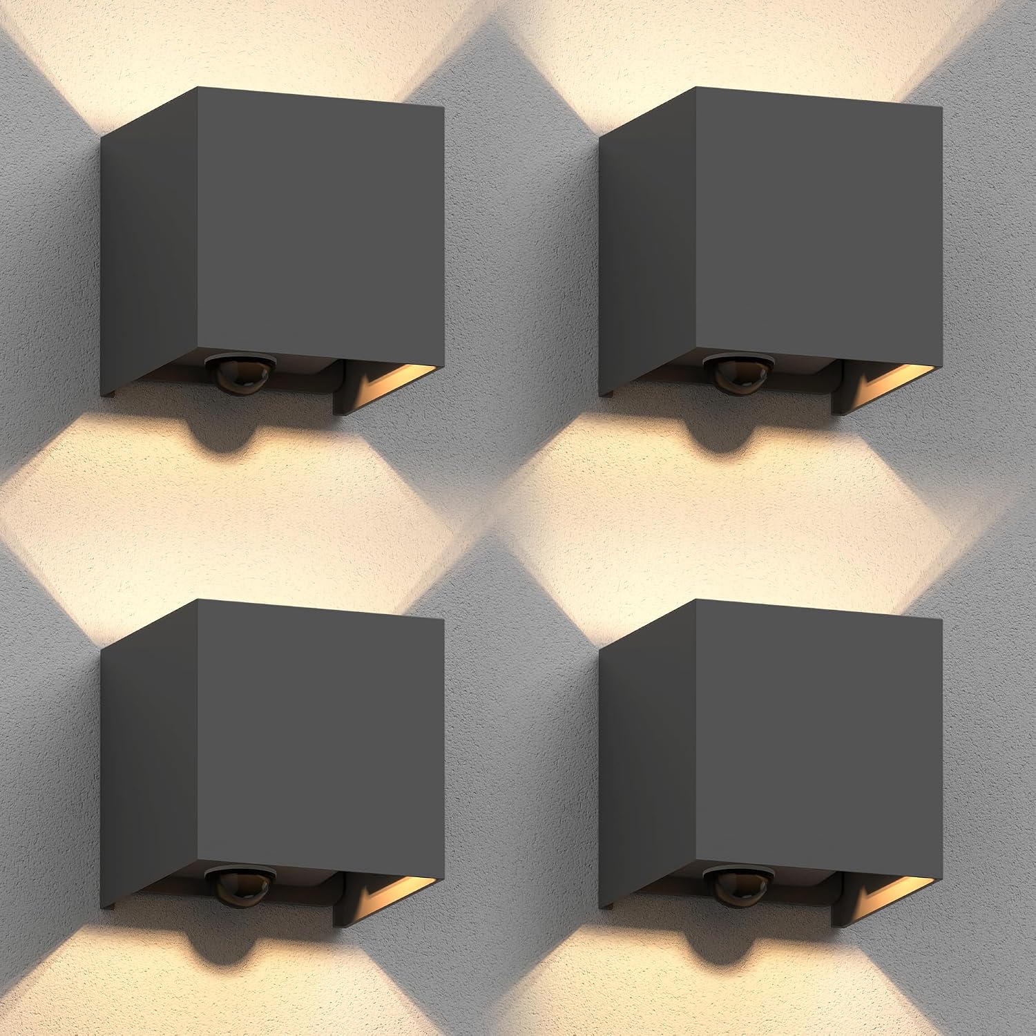 Thumbnail 6 de Lampada da parete per esterni CUBEL (IP65) up/downlight in antracite opaco, 2 pezzi, attacco G9 max 10W