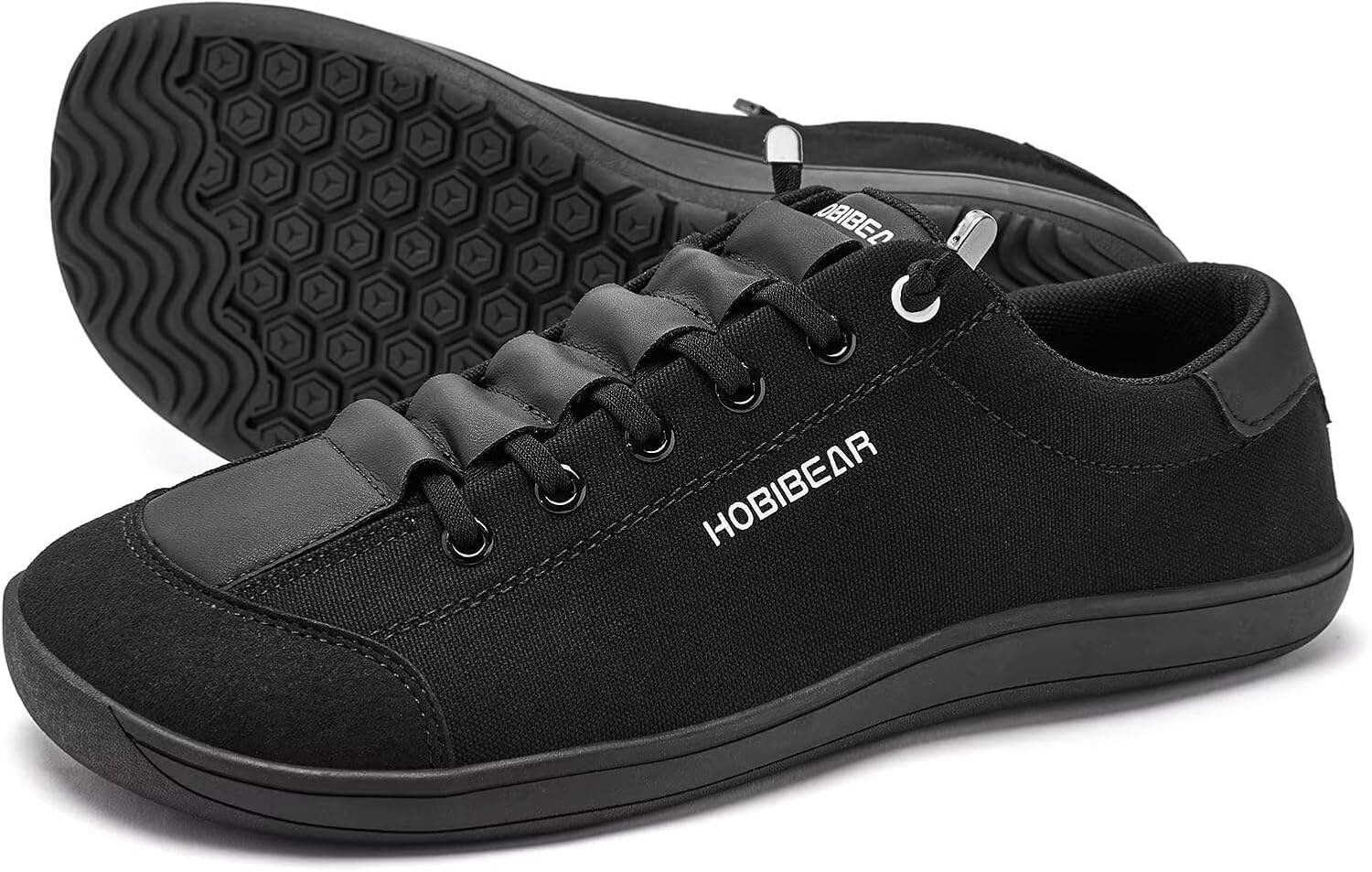 Detalle de HOBIBEAR Barefoot Minimalist Canvas Slip-On Shoes (Zero Drop, Wide Width)