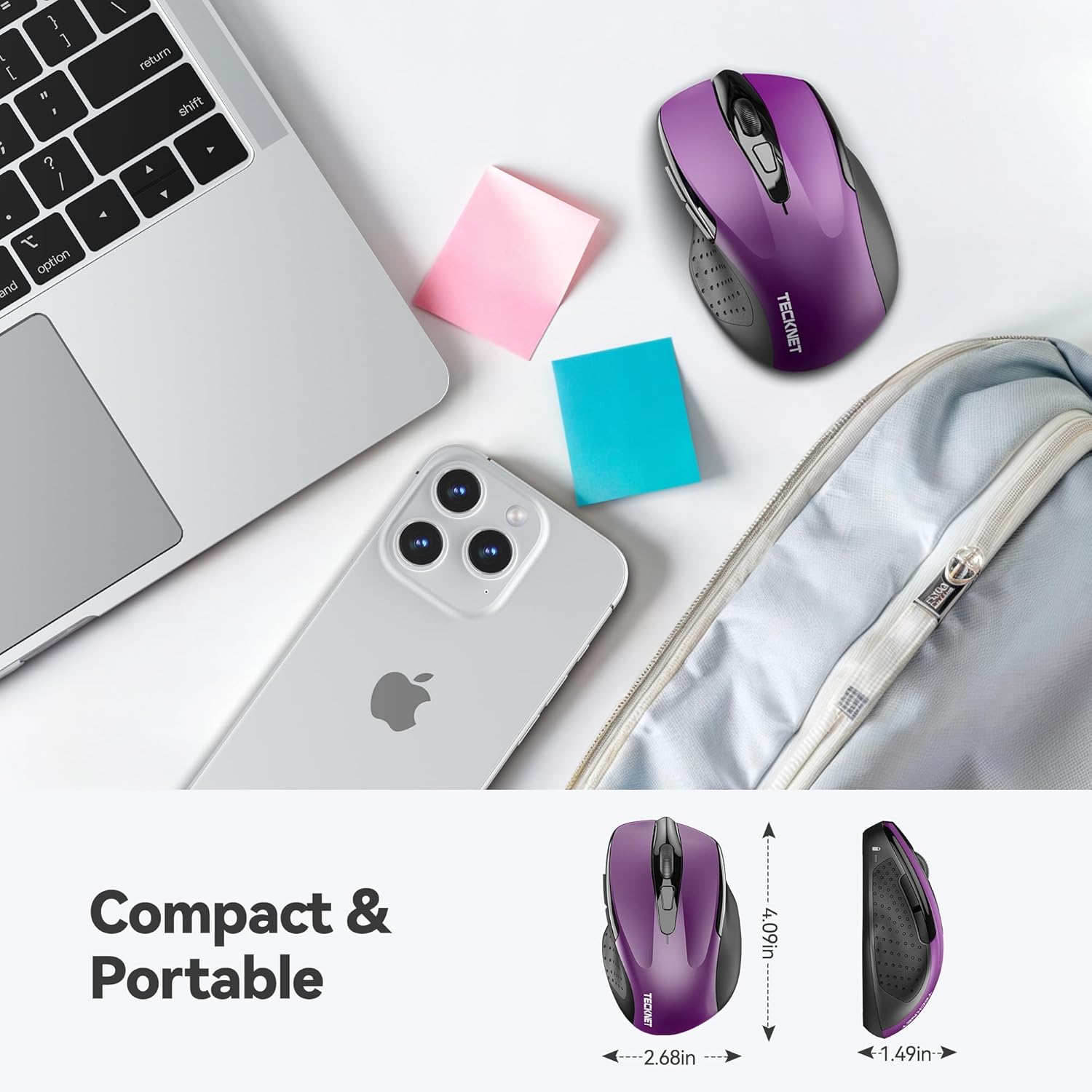Thumbnail 1 de TECKNET Pro ergonomic mouse 24-month battery 🖱