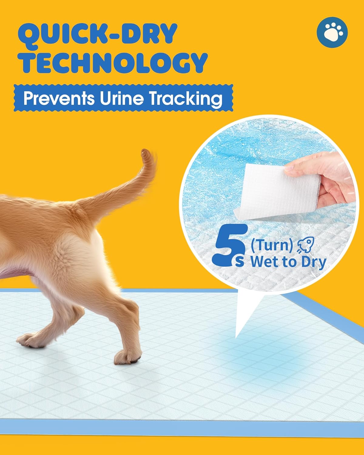 Thumbnail 1 de Powools 50-Pack Extra Large Pee Pads (34" x 28") with 6-Layer High Absorbency and Leakproof Protection