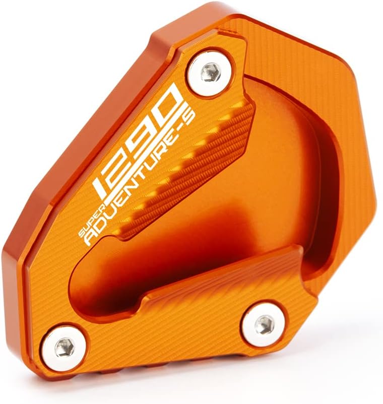 Modeer supporto prolungato per cavalletto laterale KTM 1290 Super Adventure S (2021-2022) CNC alluminio 6061, colore arancione
