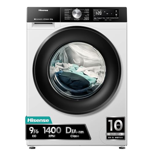 Detalle de Hisense WD3S9043BW3 lavadora secadora 9/6 kg
