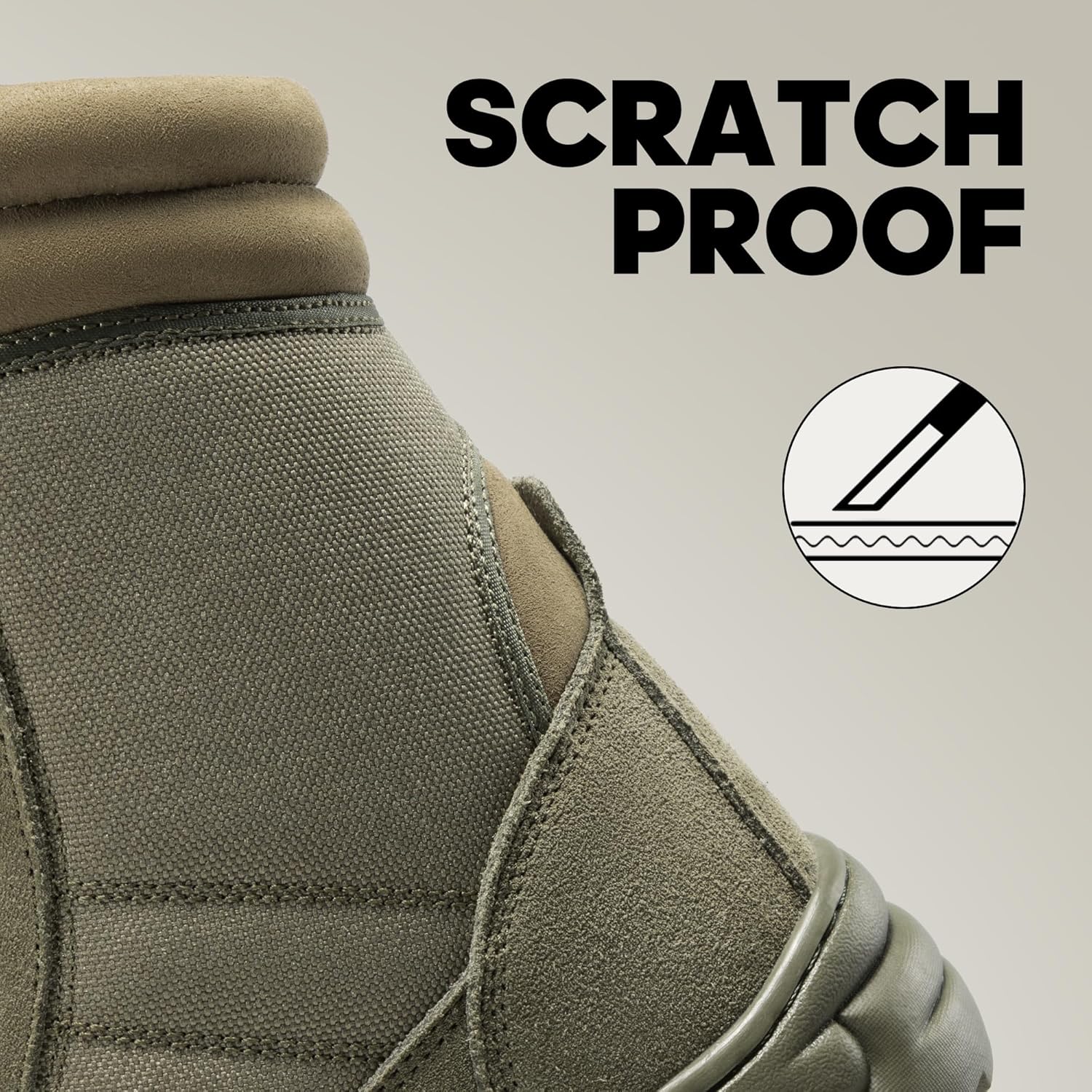 Thumbnail 4 de NORTIV 8 Men's Military Tactical Work Boots with Side Zipper