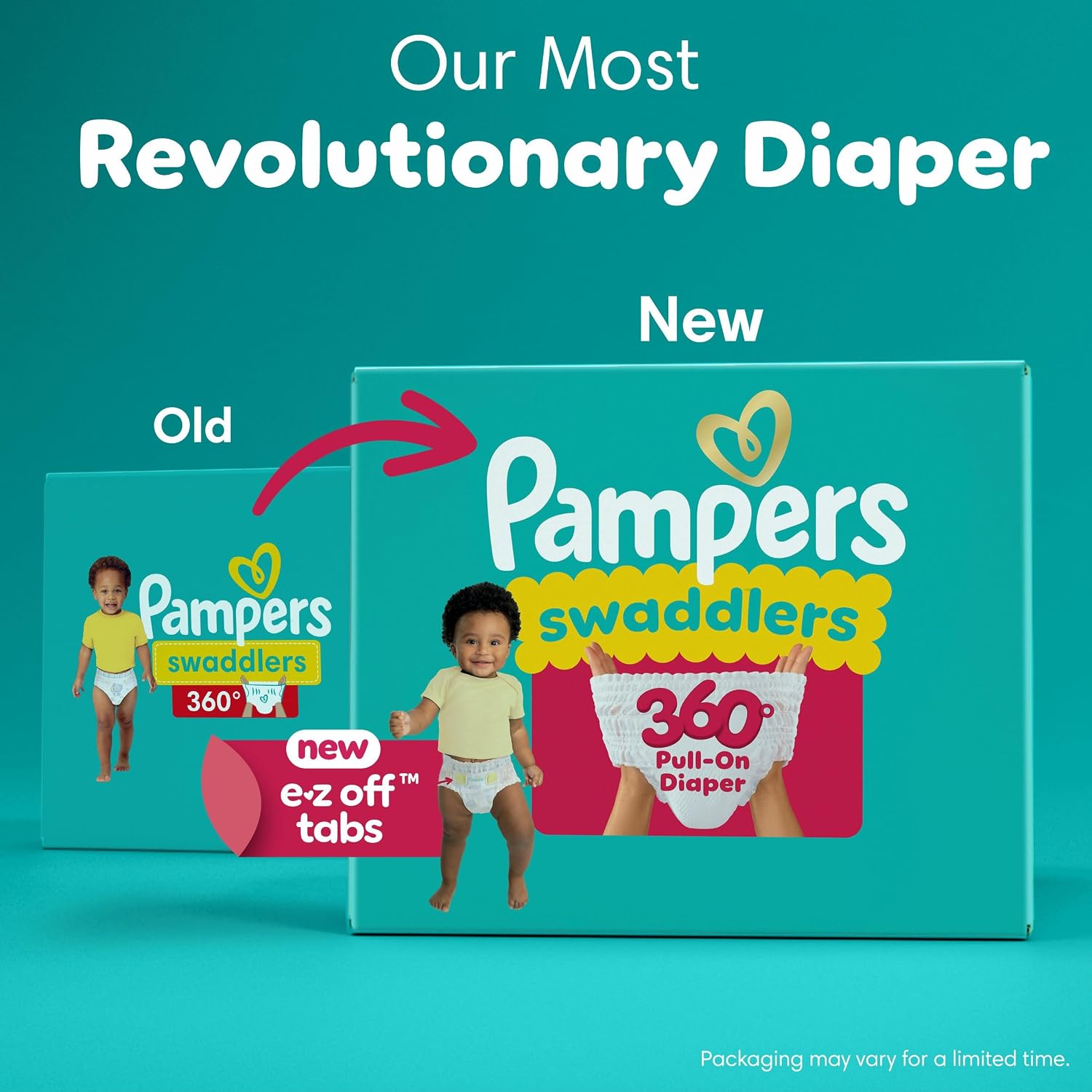 Thumbnail 2 de Pampers Swaddlers 360° Pull-On Diapers, Size 4, 132 Count