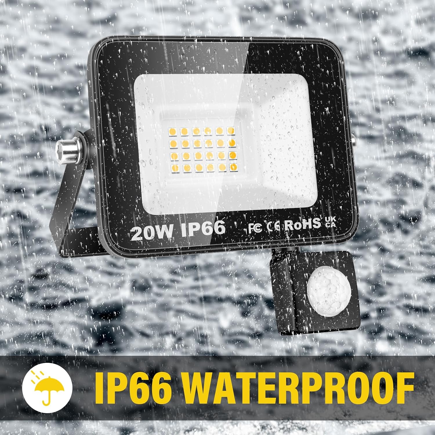 Detalle 1 de Willpower LED floodlight with motion sensor