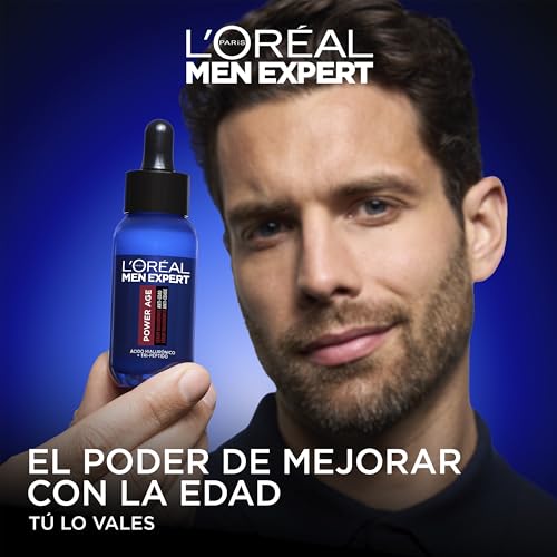 Detalle de L'Oréal Paris Men Expert Power Age: Pack Rutina Anti-Edad con Sérum de Ácido Hialurónico y Crema