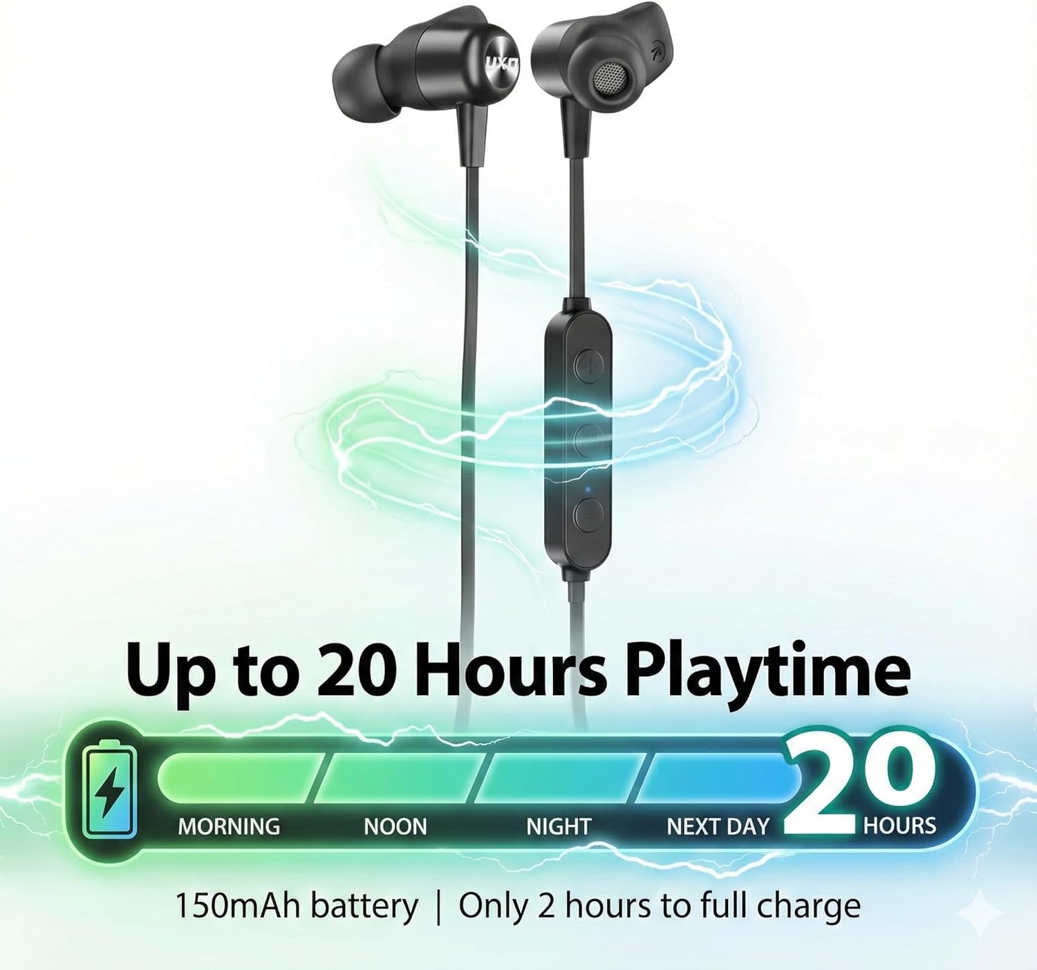 Thumbnail 2 de UXD Bluetooth Kopfhörer 20 Std Spielzeit