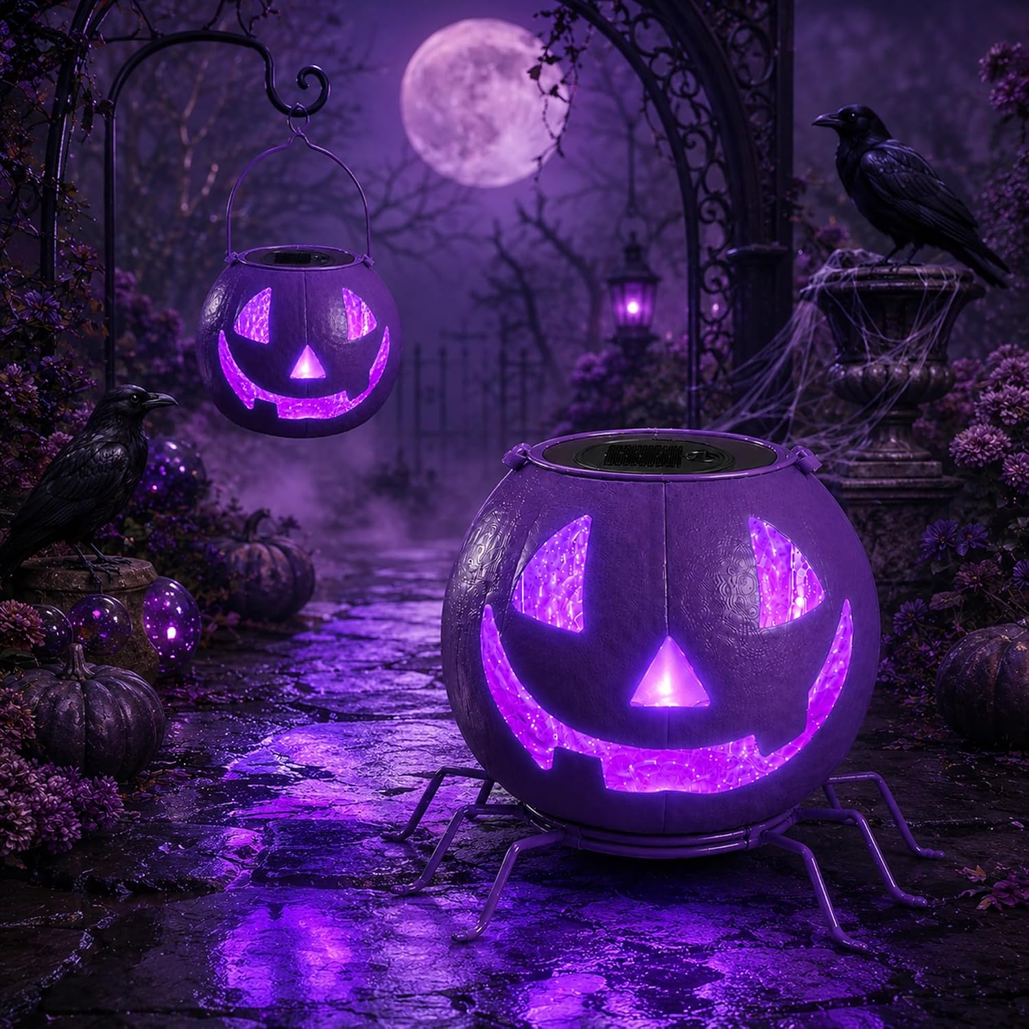 Detalle 2 de Solar Halloween Pumpkin Decor