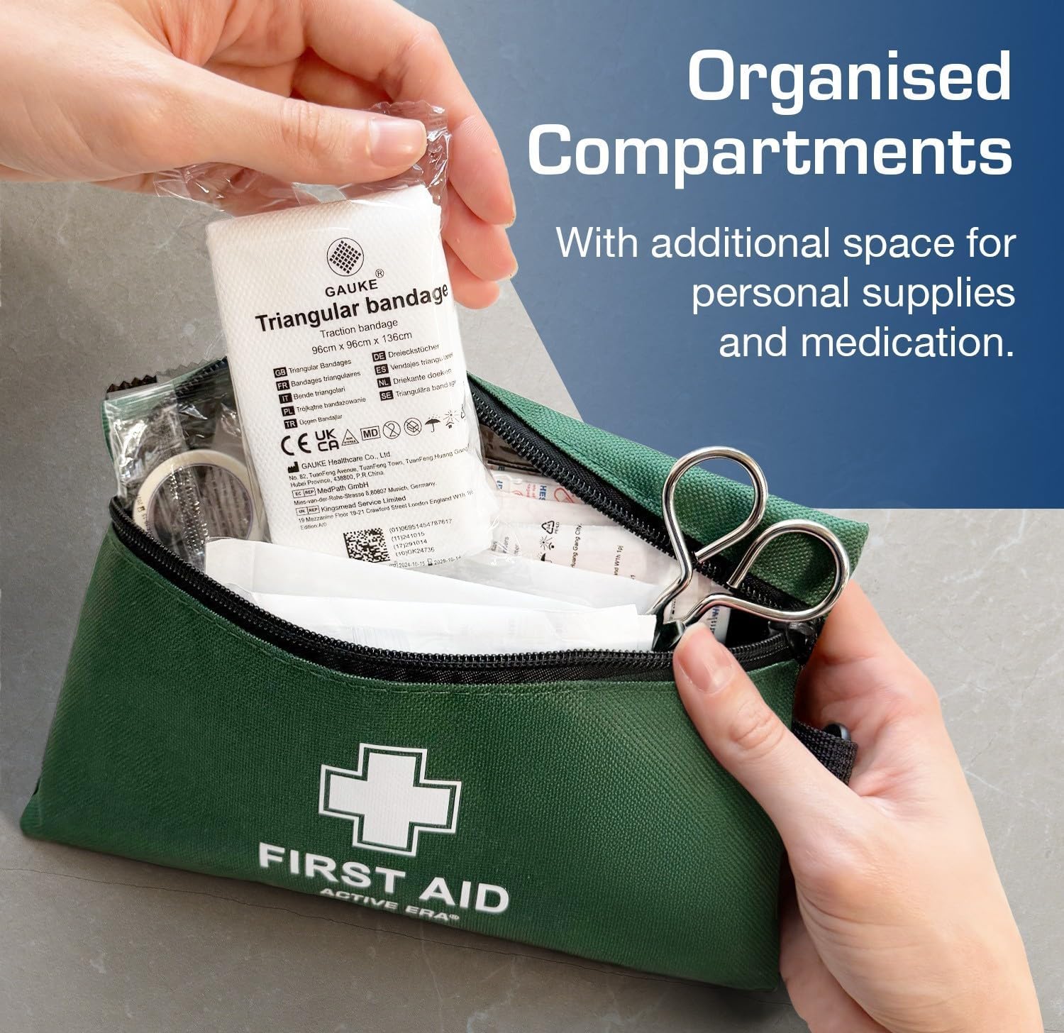 Thumbnail 6 de 120 Piece Premium First Aid Kit Travel Bag