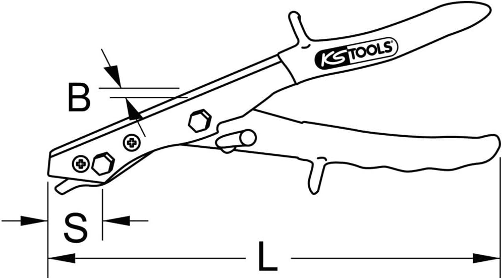 Thumbnail 2 de KS TOOLS Cizalla roedora per lamiera, 265 mm