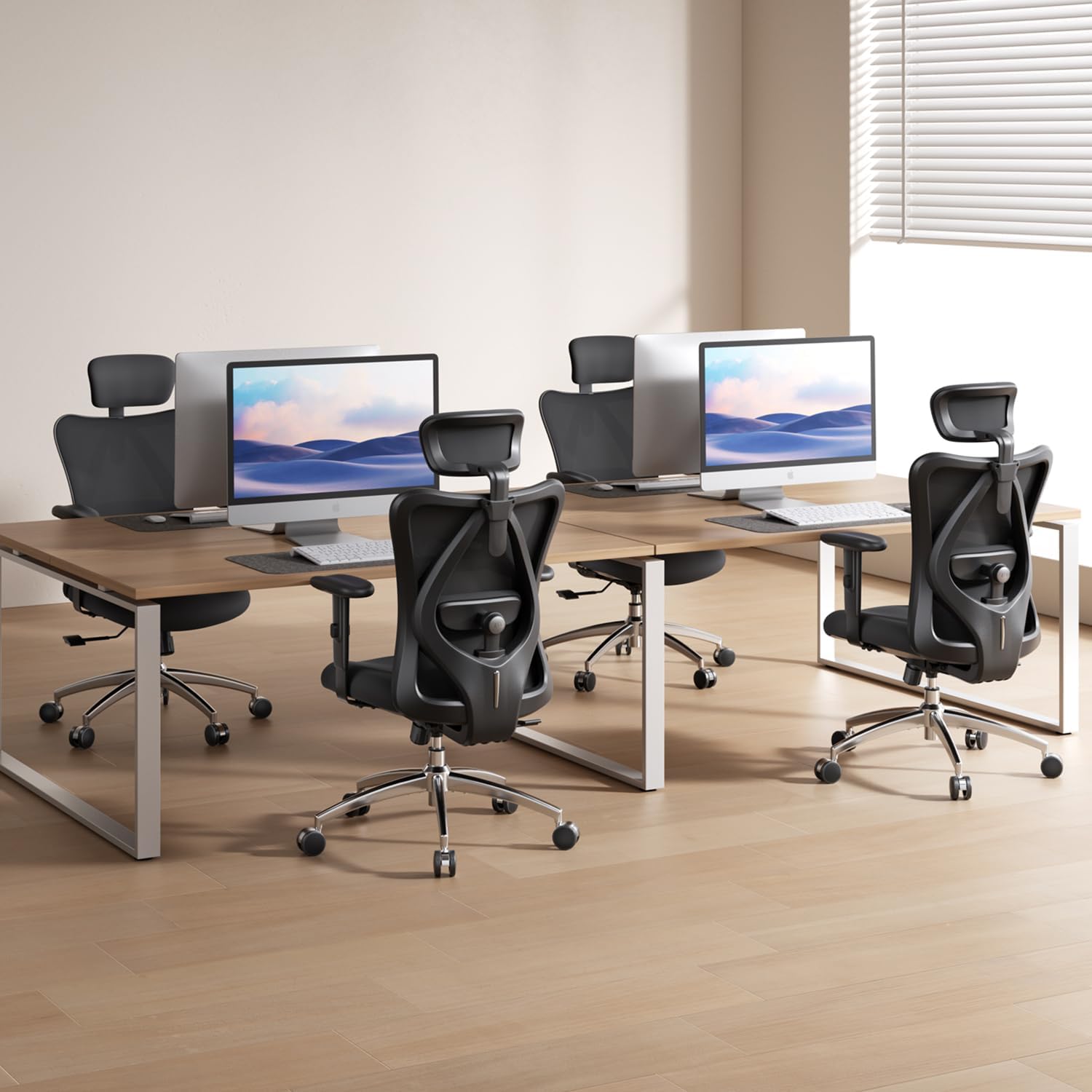 Detalle de SIHOO M18 Ergonomic Office Chair with Mesh Back and 2D Headrest