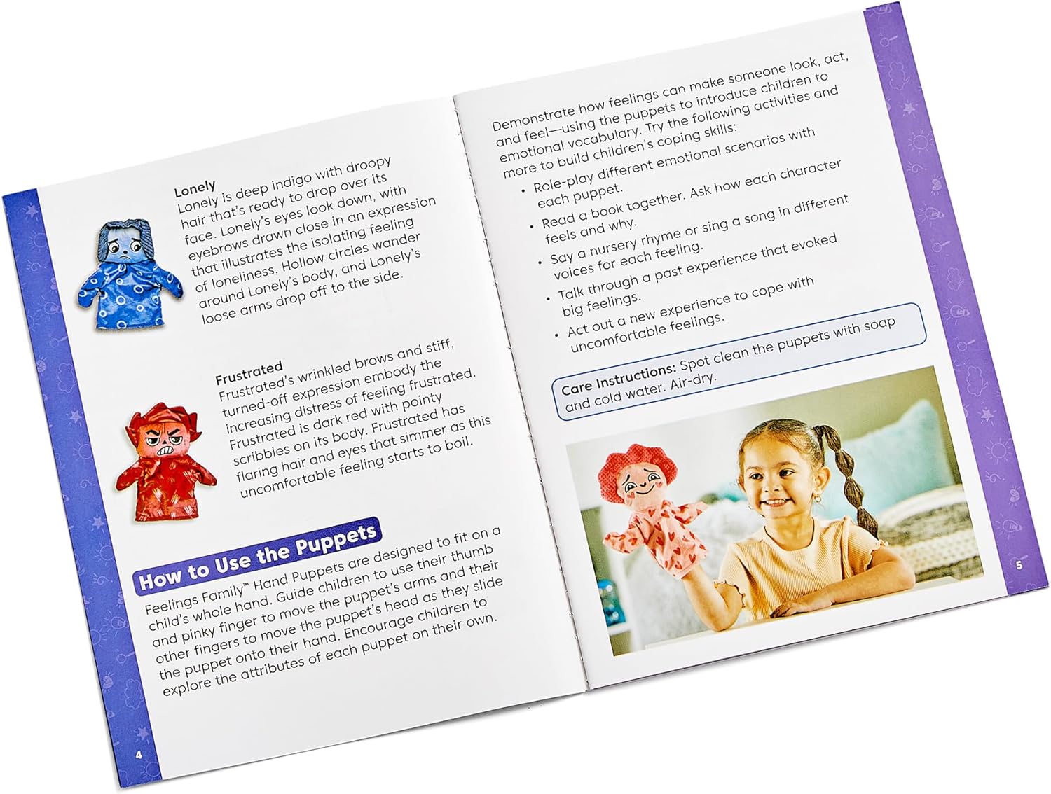 Thumbnail 6 de Learning Resources Marionnettes Feelings Family 24 cm