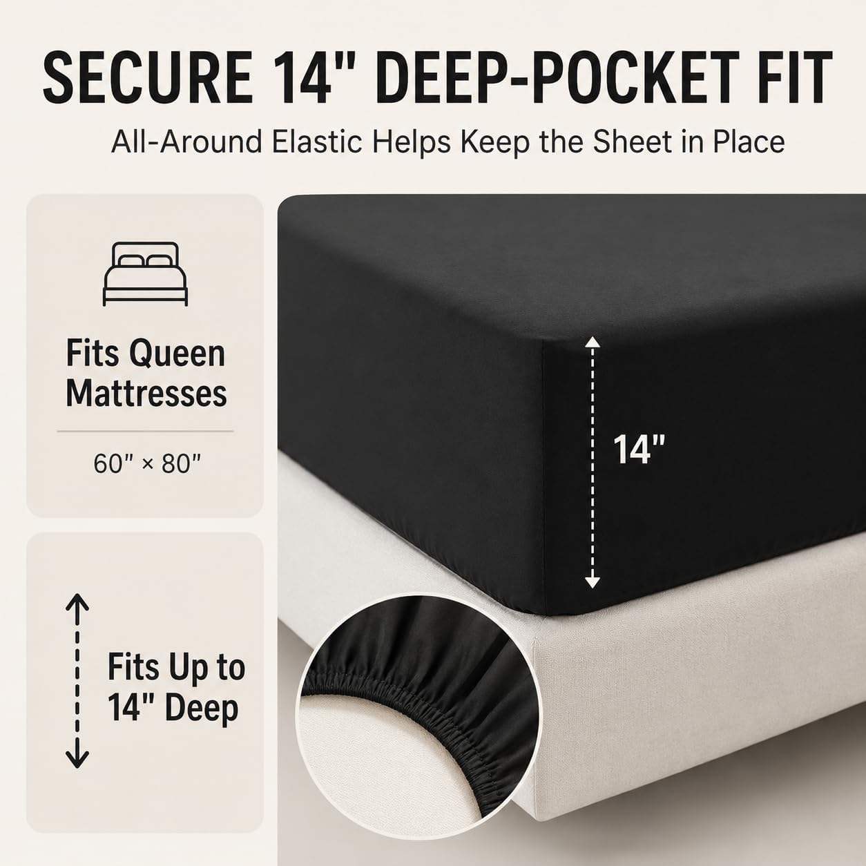 Thumbnail 4 de CozyLux Queen Comforter Set 7 Piece