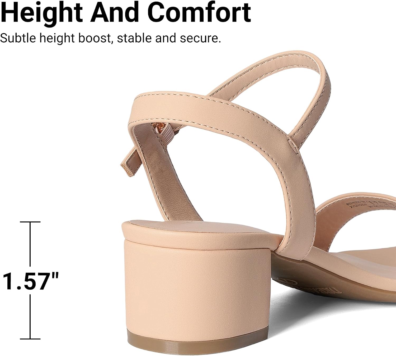 Thumbnail 6 de DREAM PAIRS Women's Chunky Low Block Heel Dress Sandals, Adjustable Ankle Strap