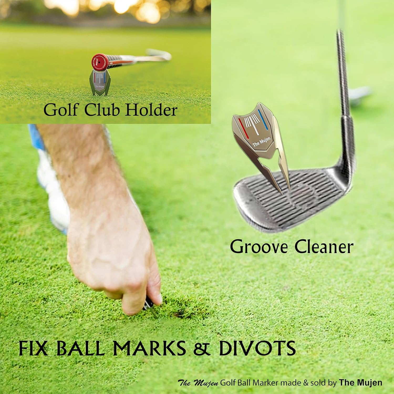 Detalle de Golf ball marker and divot tool, zinc alloy