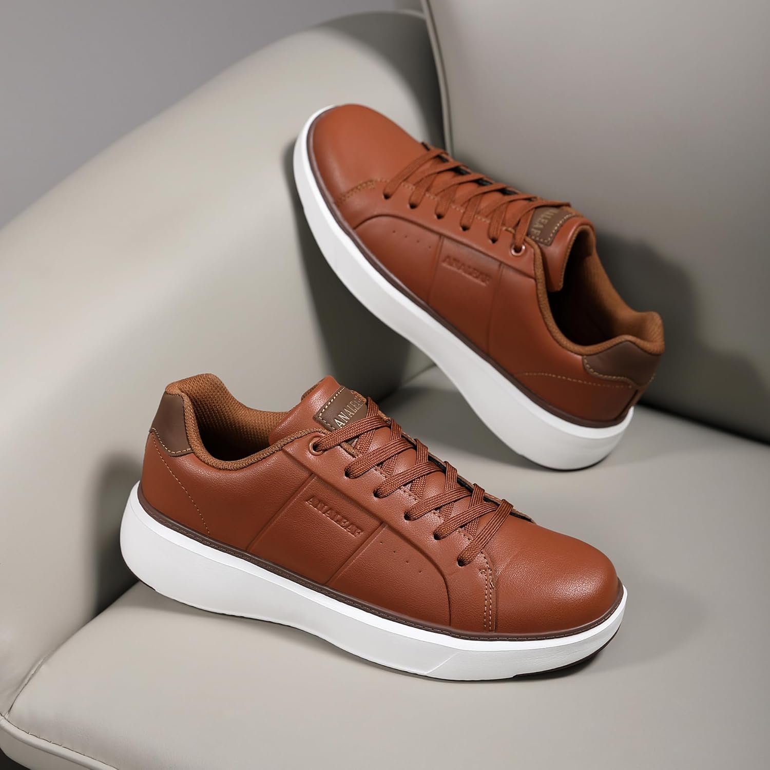 Thumbnail 2 de ANALEAF Mens Fashion Trainers Casual Sneakers Lightweight Business Shoes