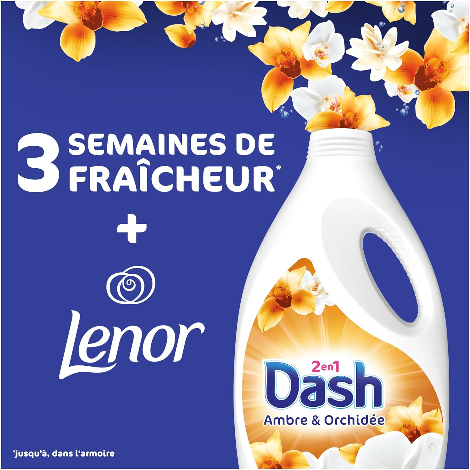 Thumbnail 1 de Dash 2en1 Lessive Liquide – 44 Lavages, Parfum Ambre et Orchidée