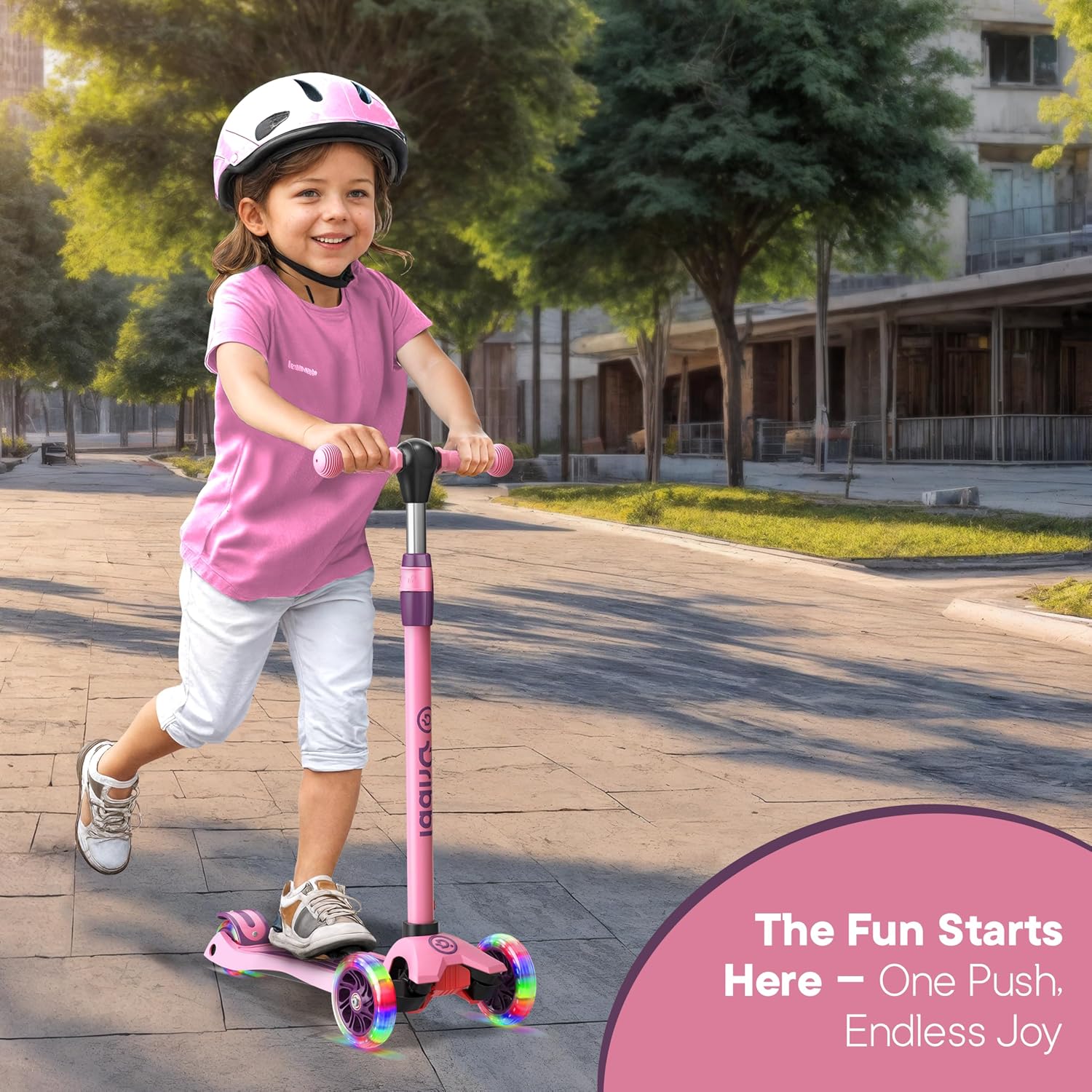 Detalle 2 de Dribbl 3-Wheel Lean-to-Steer Kids Scooter