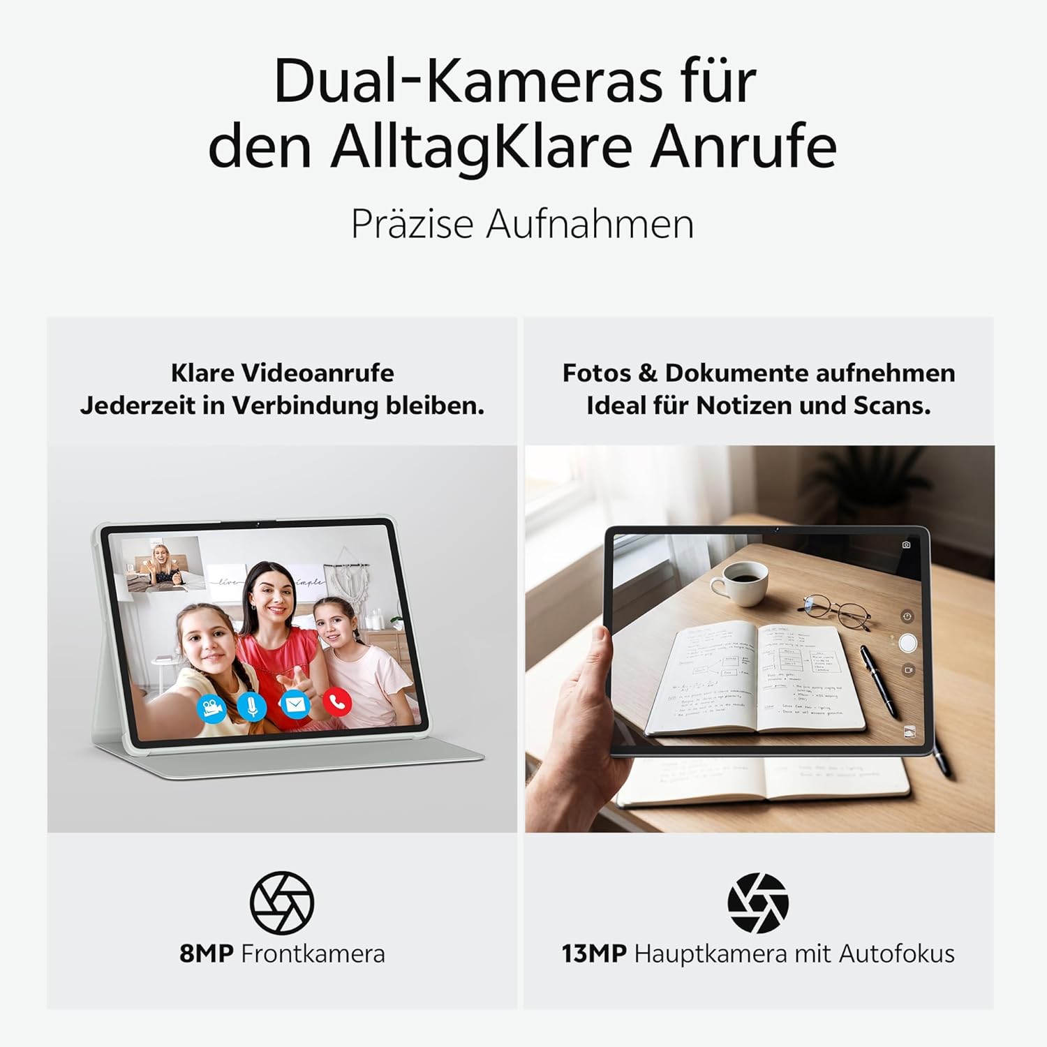 Thumbnail 6 de SVITOO Tablet 13 Zoll mit Android 16, 4G LTE, 8 GB RAM, 128 GB Speicher und 2K-Display