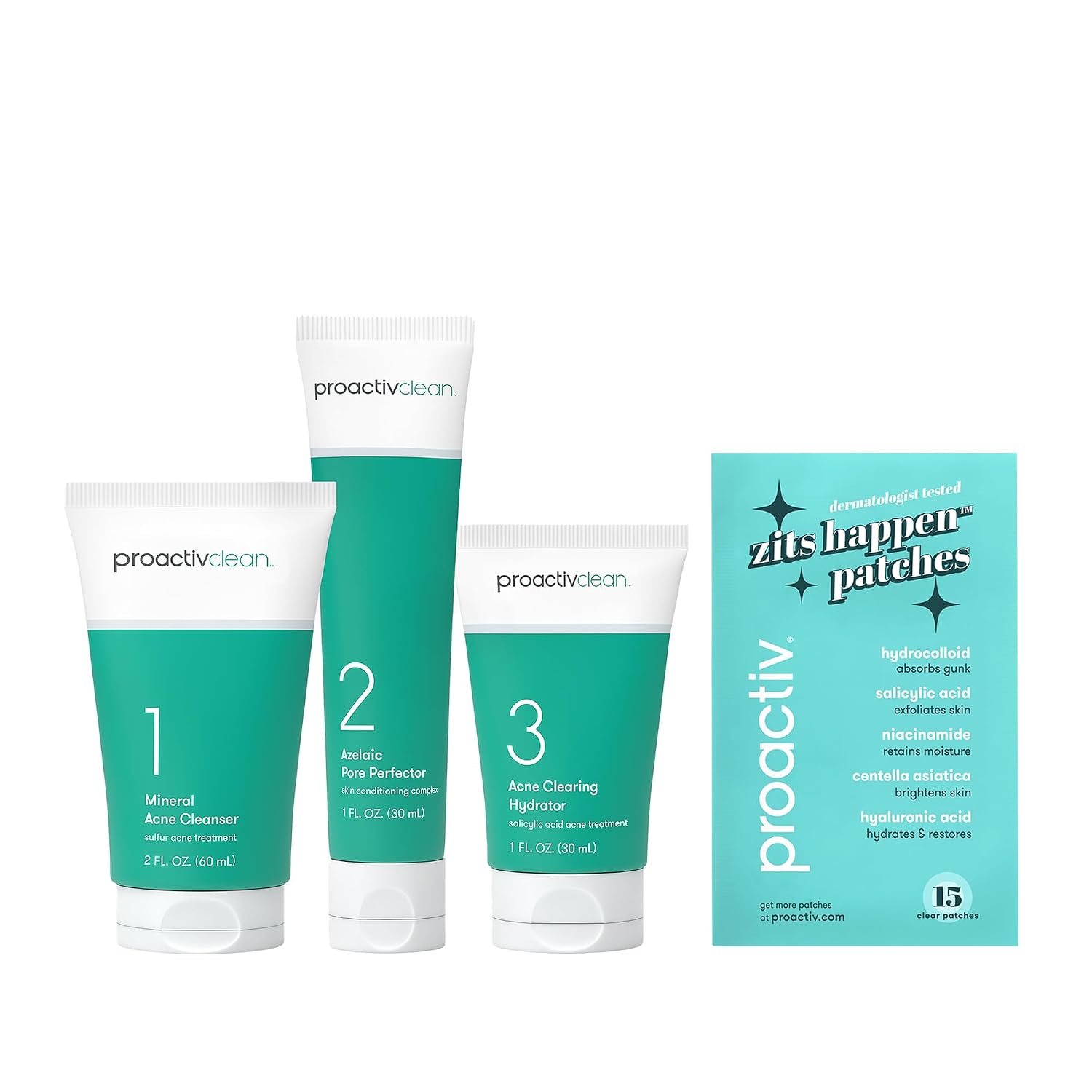 Detalle de Proactiv 3-Step Acne Routine with Pimple Patches ⚙