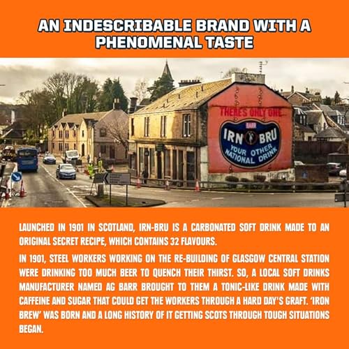 Thumbnail 8 de IRN-BRU Carbonated Soft Drink, 24 Pack, 330ml Cans