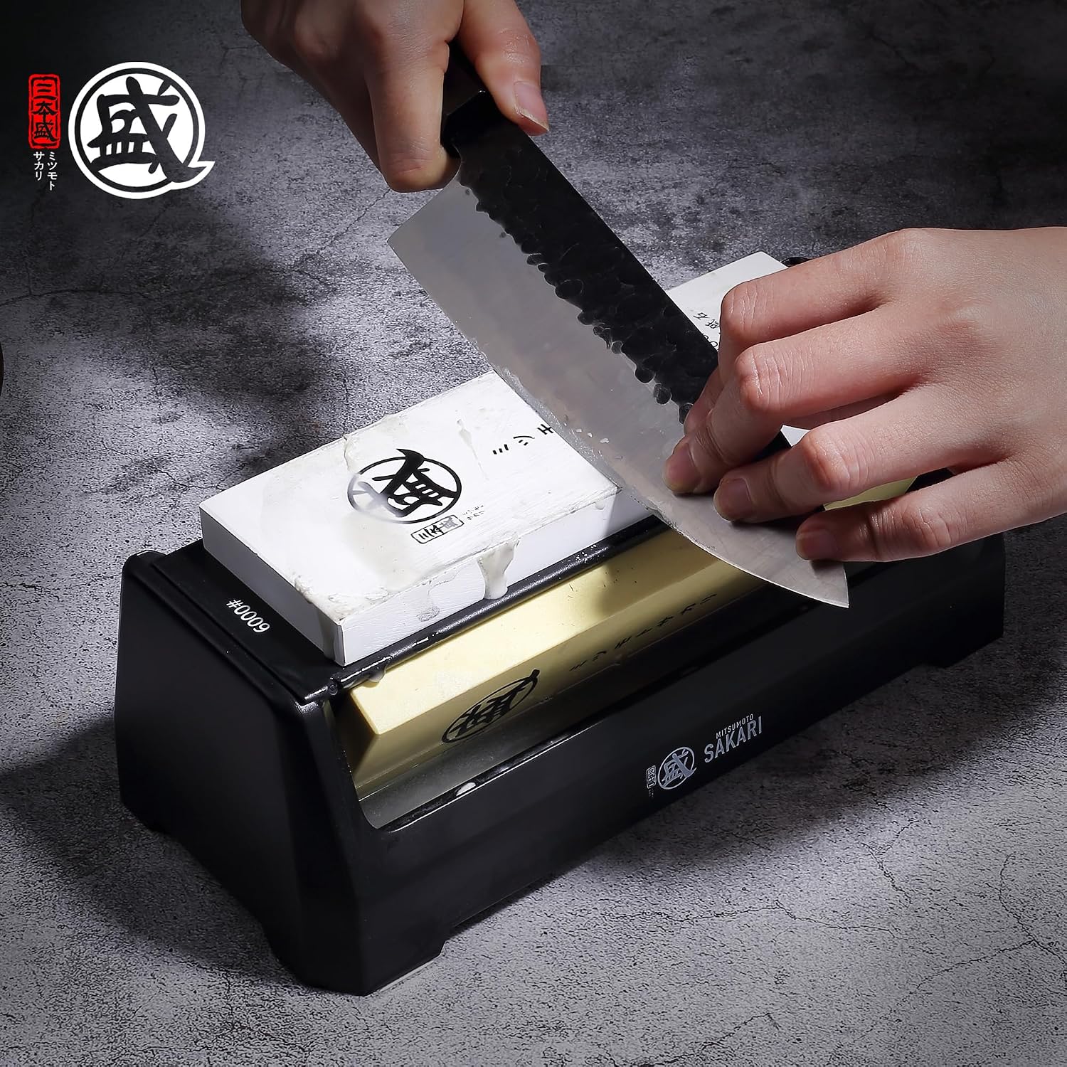 Thumbnail 6 de MITSUMOTO SAKARI slijpsteen 240/1000/6000 met antislip ABS-basis