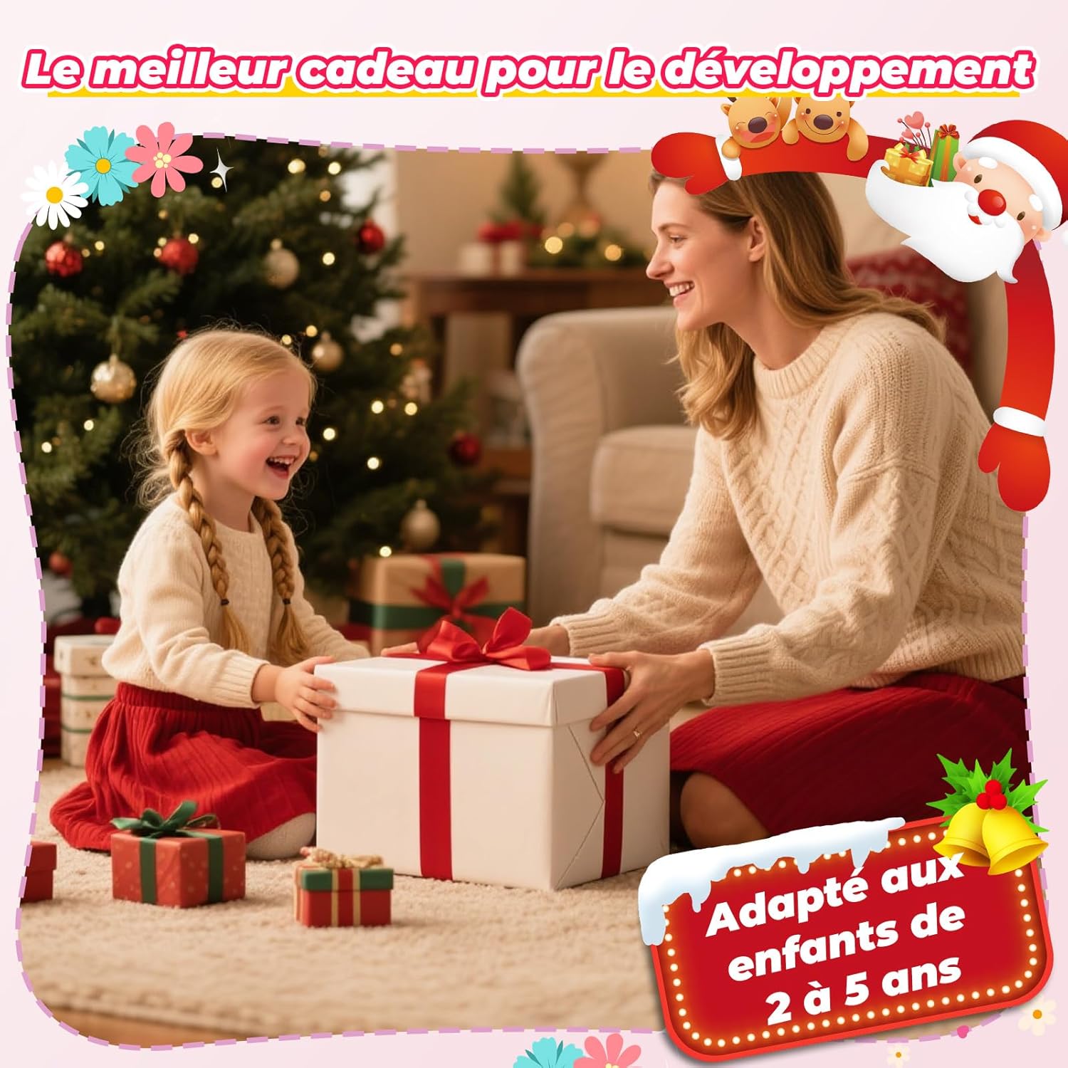 Thumbnail 6 de HappyGoLucky draisienne évolutive 2 à 5 ans avec roues lumineuses, hauteur réglable et panier tressé