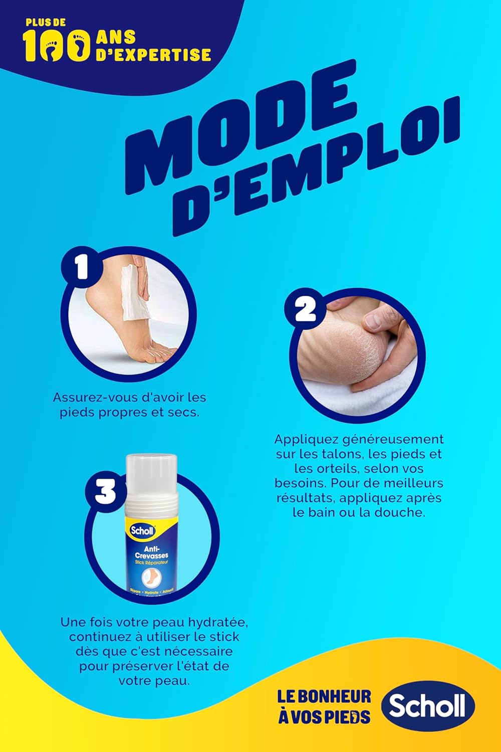 Thumbnail 6 de Dr. Scholl's Stick Réparateur Anti-Crevasses Hydrate – 70 g, urée 25 %, pour talons secs et crevassés