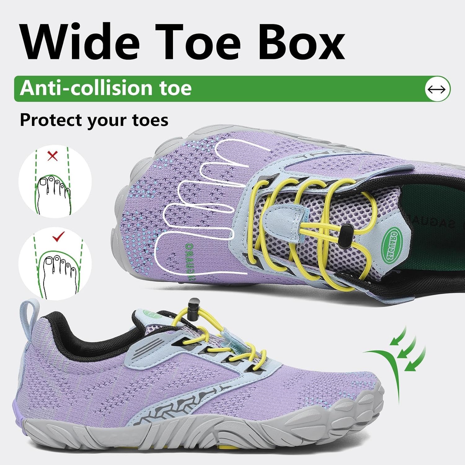 Detalle de SAGUARO Barefoot Shoes: Scarpe barefoot leggere e versatili per uomo e donna