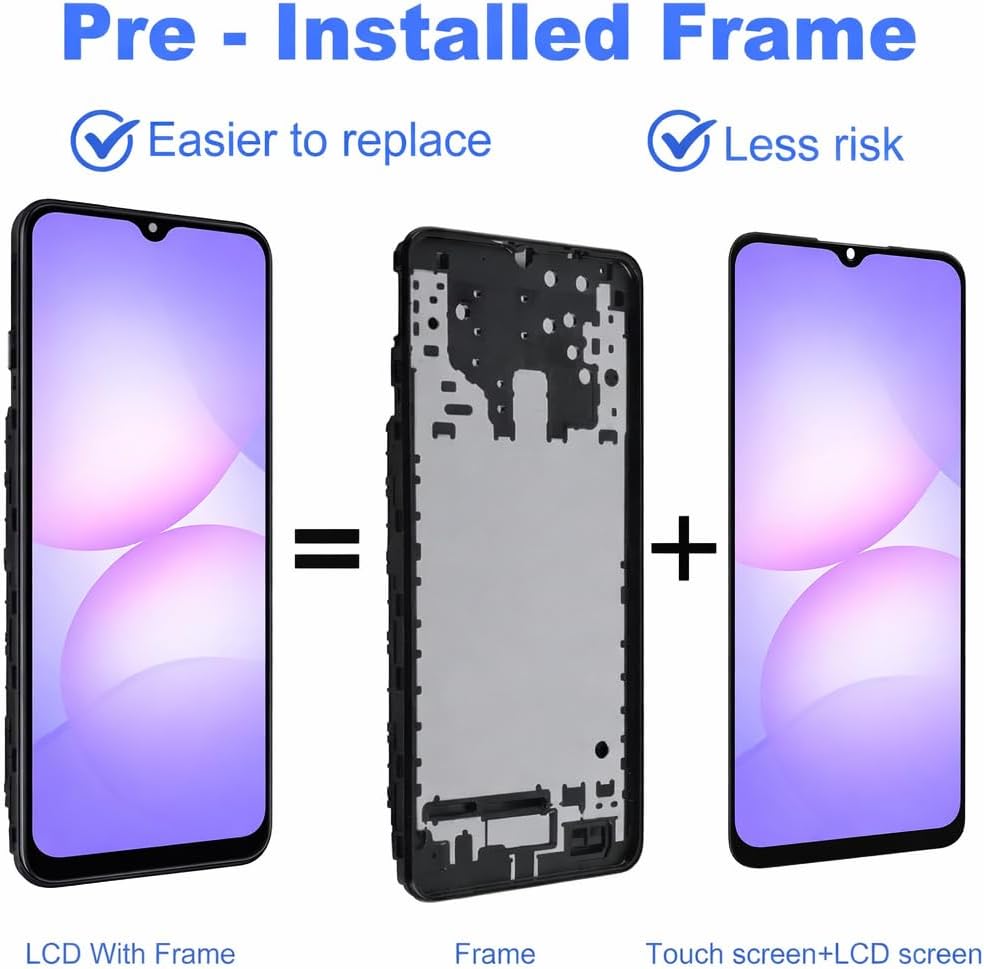 Thumbnail 2 de ZOETEC Screen Replacement for Samsung Galaxy A17 4G (A175F) — LCD Display, Frame & Tool Kit
