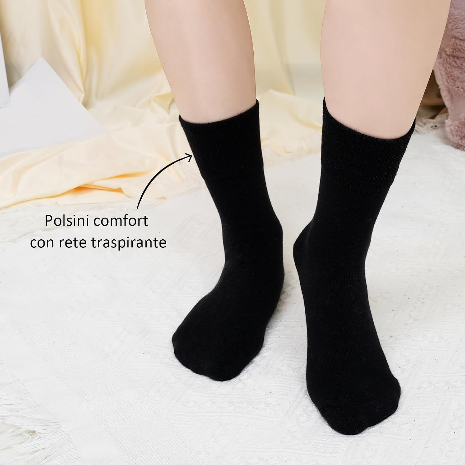 Thumbnail 2 de LOFIR Calze Cotone Donna Traspiranti 5 Paia