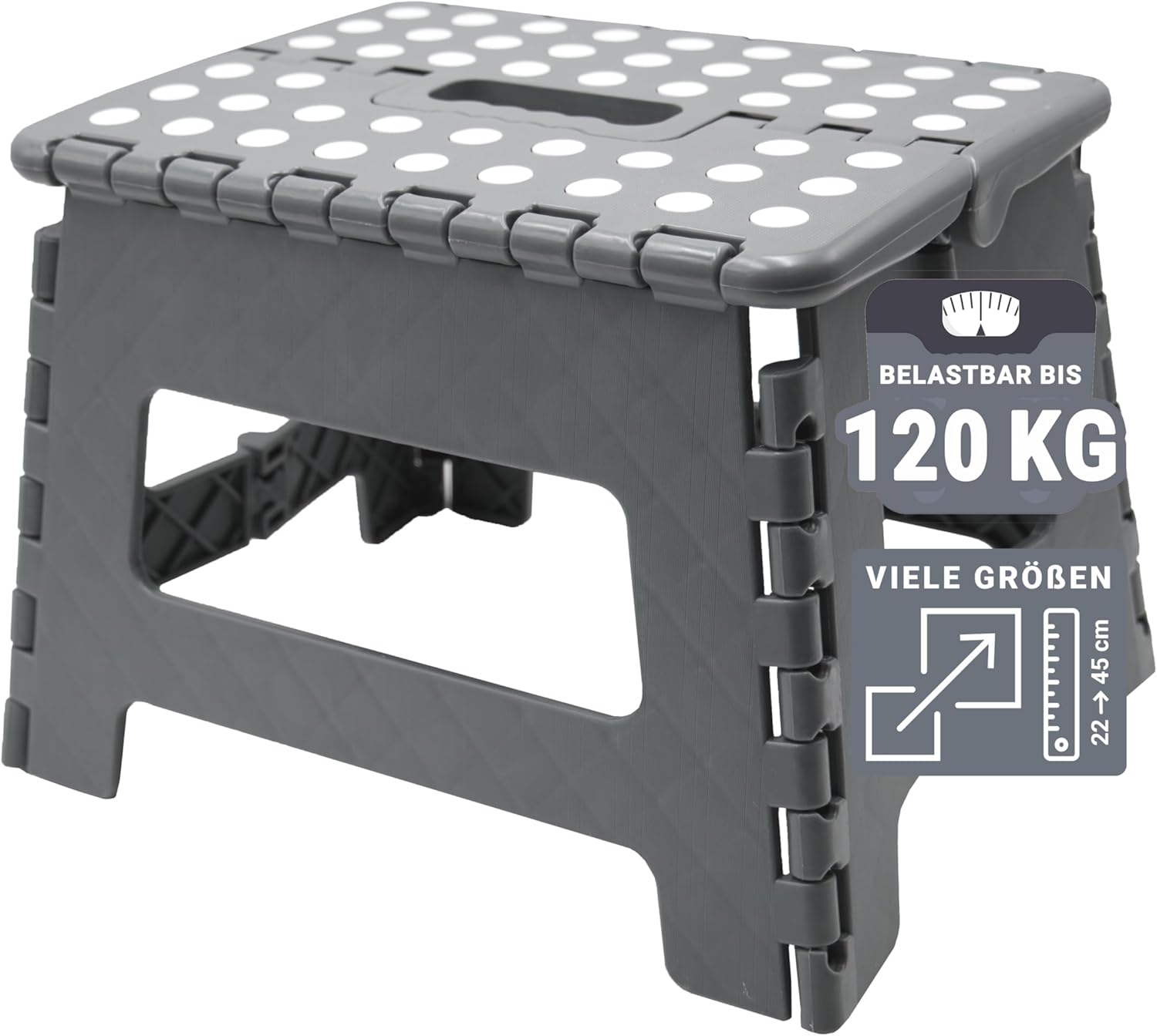 Detalle de ZOLLNER Tritthocker faltbar 22 cm
