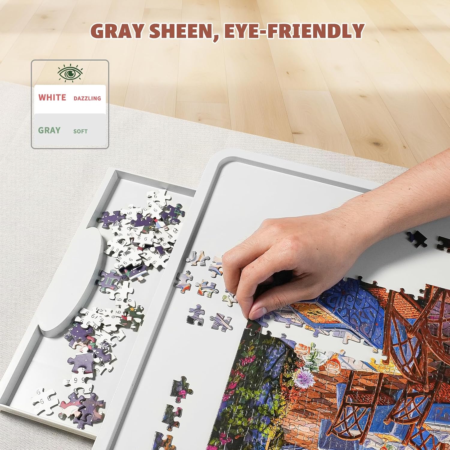 Detalle 2 de BuilderButler Lightweight Rotating Puzzle Board 1500 🧩